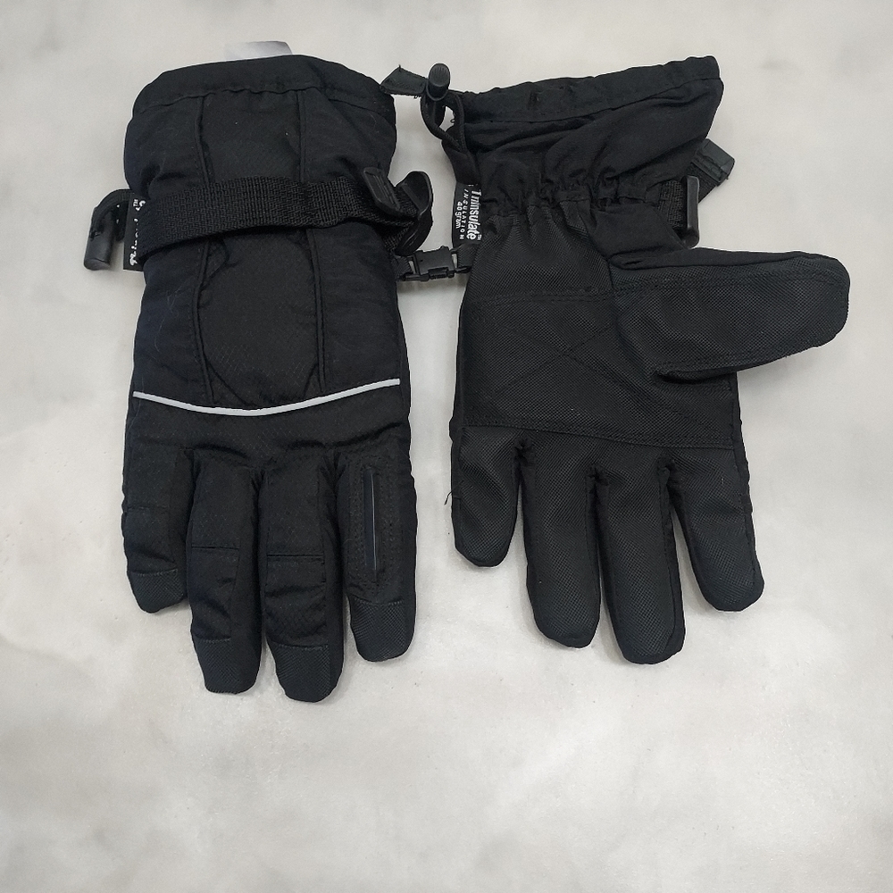 Thinsulate Insulation Winter Black Gloves. Size 13-18